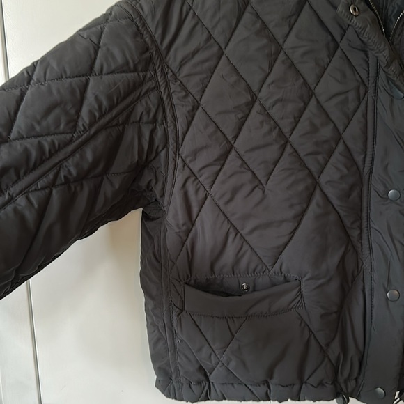 ZARA | Black Puffer Jacket with Stand-Up Collar - Picture 6 of 12